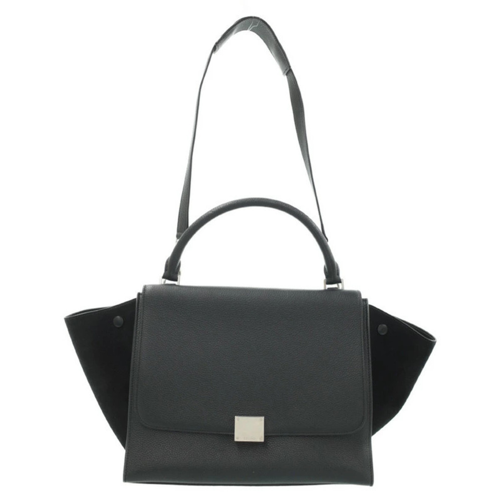Celine Trapeze Leather 2WAY Handbag Shoulder Bag